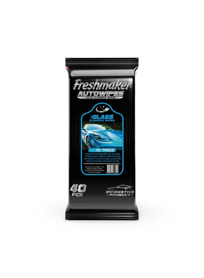 Freshmaker - Auto Cleaning Wipes for Glass 40PCS